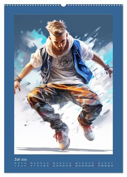 Produktbild: Urban Dancer. Streetstyle-Szene-Illustrationen (hochwertiger Premium Wandkalender 2026 DIN A2 hoch), Kunstdruck in Hochglanz