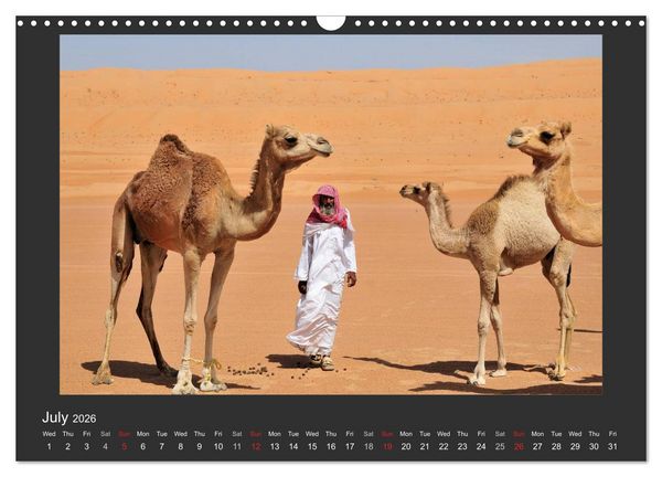 Produktbild: Magical Oman UK Version (Wall Calendar 2026 DIN A3 landscape), CALVENDO 12 Month Wall Calendar
