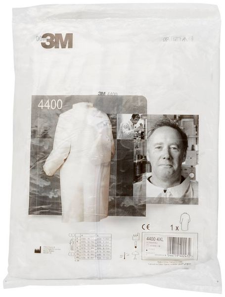 Produktbild: 3M 4400WXL Einwegmantel 4400 Kleider-Gr&ouml;&szlig;e: XL Wei&szlig;