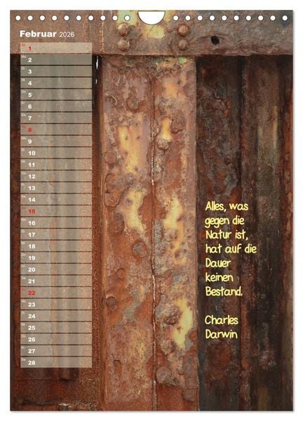 Produktbild: maritim inspiriert / Geburtstagskalender (Wandkalender 2026 DIN A4 hoch), CALVENDO Monatskalender