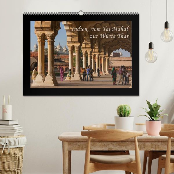 Produktbild: Indien, vom Taj Mahal zur W&uuml;ste Thar (Wandkalender 2026 DIN A2 quer), CALVENDO Monatskalender