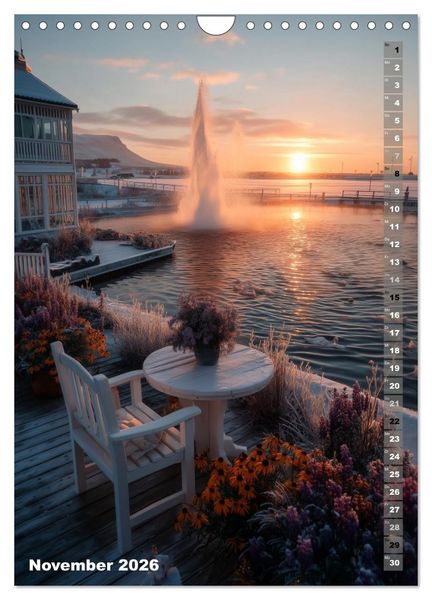 Produktbild: Oasen der Entspannung (Wandkalender 2026 DIN A4 hoch), CALVENDO Monatskalender
