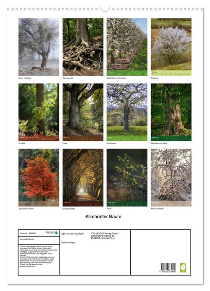 Produktbild: Klimaretter Baum (Wandkalender 2026 DIN A2 hoch), CALVENDO Monatskalender