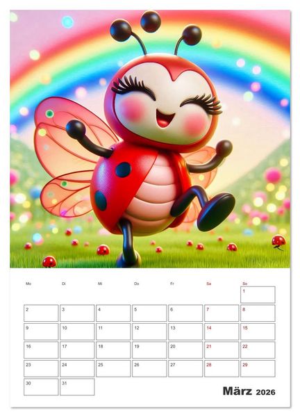 Produktbild: Kunterbunte Kindertr&auml;ume (Wandkalender 2026 DIN A4 hoch), CALVENDO Monatskalender