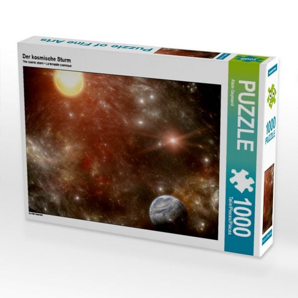 CALVENDO Puzzle Der kosmische Sturm | 1000 Teile Lege-Größe 64x48cm Foto-Puzzle für glückliche Stunden