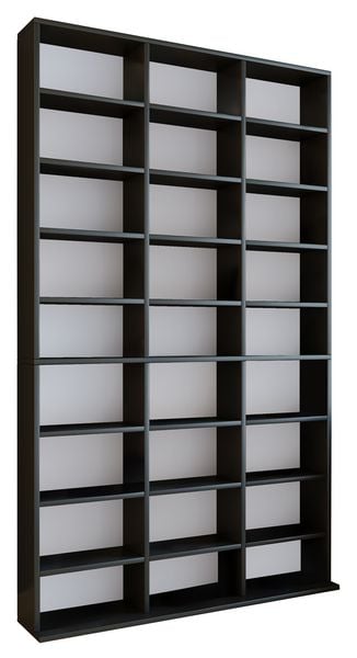 Holz CD DVD Standregal Bücherregal Regal Megosa XL