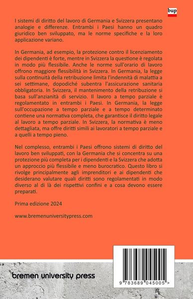 Produktbild: Differenze nel diritto del lavoro tra Germania e Svizzera