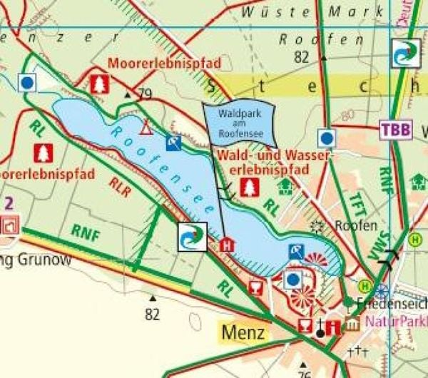 Produktbild: Rheinsberger Seengebiet - Ruppiner Land 1:50 000
