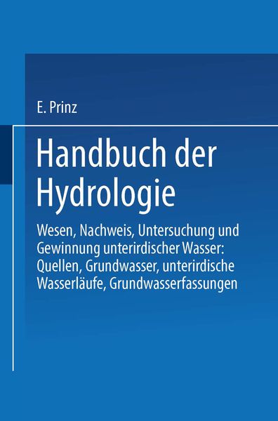 Produktbild: Handbuch der Hydrologie