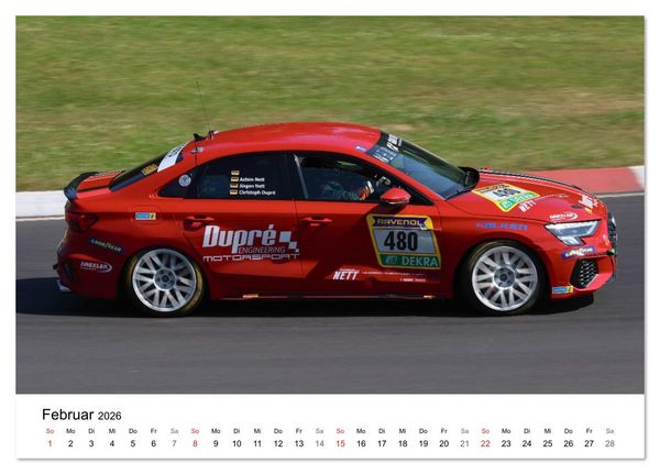 Produktbild: Die Vier Ringe im Motorsport (Tischkalender 2026 DIN A5 quer), CALVENDO Monatskalender