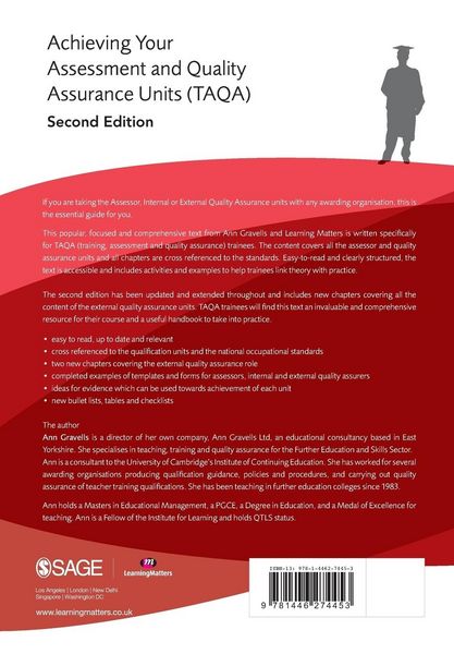 Produktbild: Achieving your Assessment and Quality Assurance Units (TAQA)