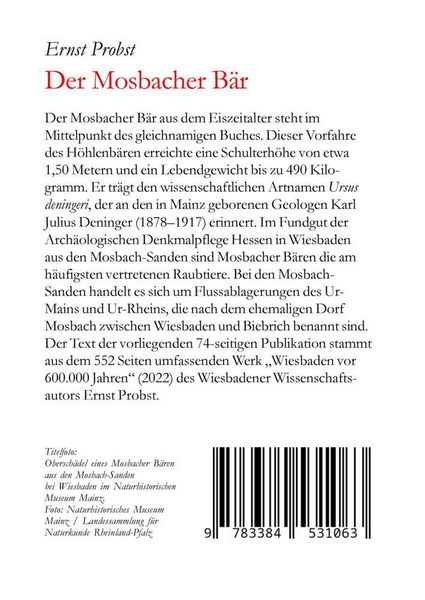 Produktbild: Der Mosbacher B&auml;r