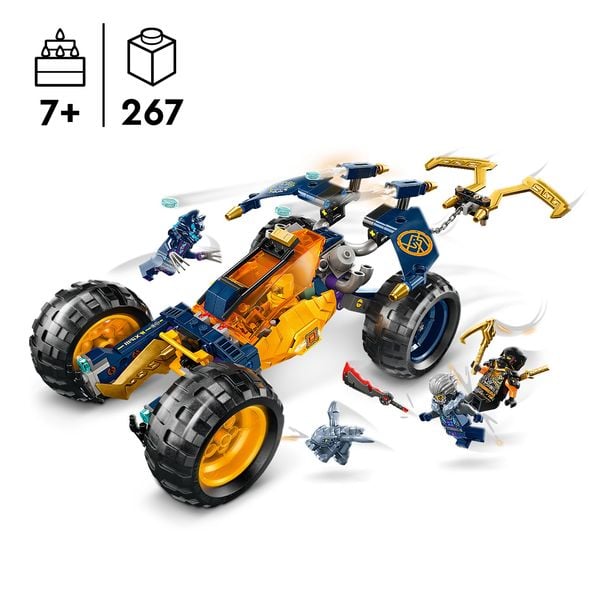 Produktbild: LEGO NINJAGO 71811 Arins Ninja-Geländebuggy, Ninja-Spielzeug mit Auto