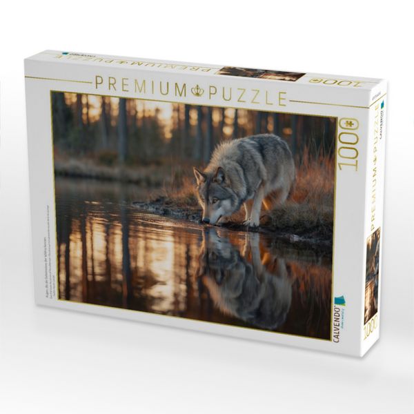 Produktbild: CALVENDO Puzzle Augen, die die Geheimnisse der Wildnis kennen | 1000 Teile Lege-Gr&ouml;&szlig;e 64x48cm Foto-Puzzle f&uuml;r gl&uuml;ckliche Stunden