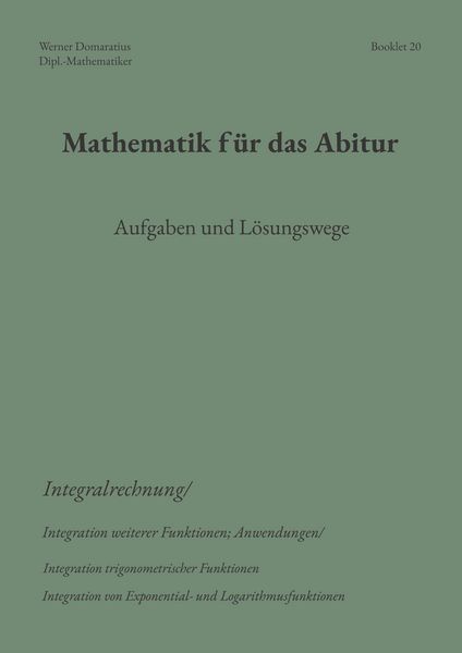 Produktbild: Mathematik f&uuml;r das Abitur