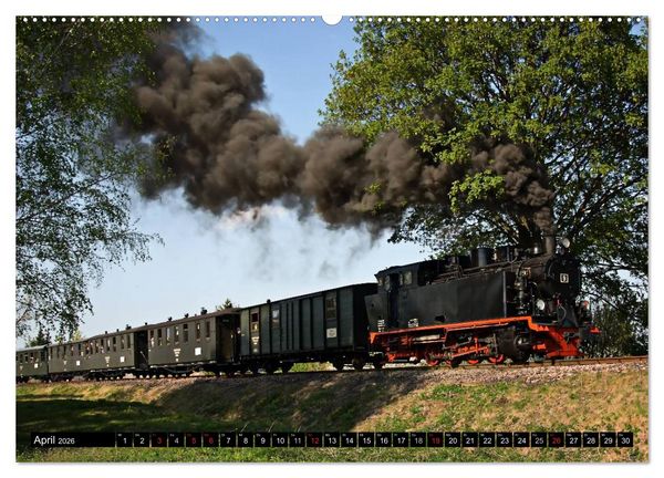 Produktbild: Schmalspurbahnen in Sachsen Anhalt (Wandkalender 2026 DIN A2 quer), CALVENDO Monatskalender