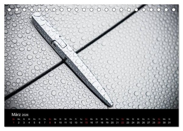 Produktbild: Lamborghini im Regen (Tischkalender 2026 DIN A5 quer), CALVENDO Monatskalender