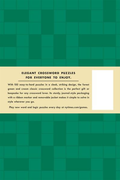Produktbild: New York Times Games Classic Crossword Puzzles (Forest Green and Cream)