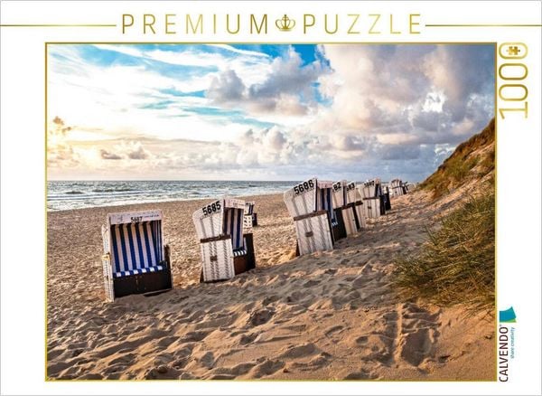 Produktbild: CALVENDO Puzzle Strandblick auf Sylt | 1000 Teile Lege-Gr&ouml;&szlig;e 64x48cm Foto-Puzzle f&uuml;r gl&uuml;ckliche Stunden