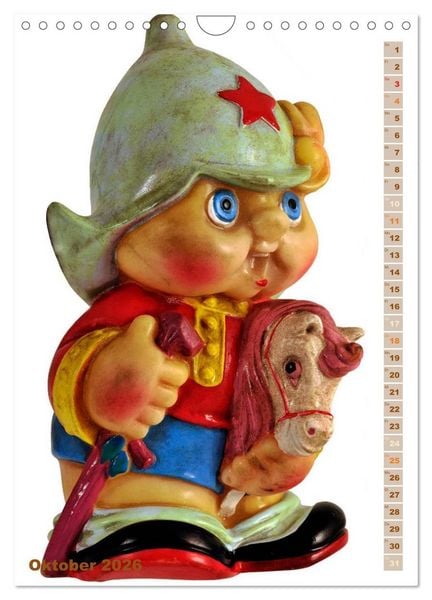 Produktbild: Gartenzwerge: Die rote Zipfelm&uuml;tze im Beet (Wandkalender 2026 DIN A4 hoch), CALVENDO Monatskalender