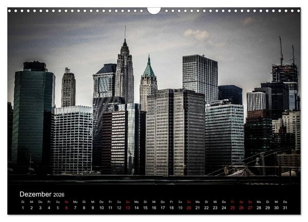 Produktbild: Brooklyn Bridge - New York City (Wandkalender 2026 DIN A3 quer), CALVENDO Monatskalender
