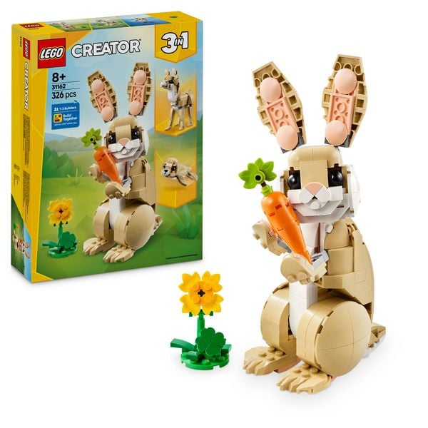LEGO® Creator Häschen (31162); 3-in-1-Spielset; umbaubar in Lama oder Robbe