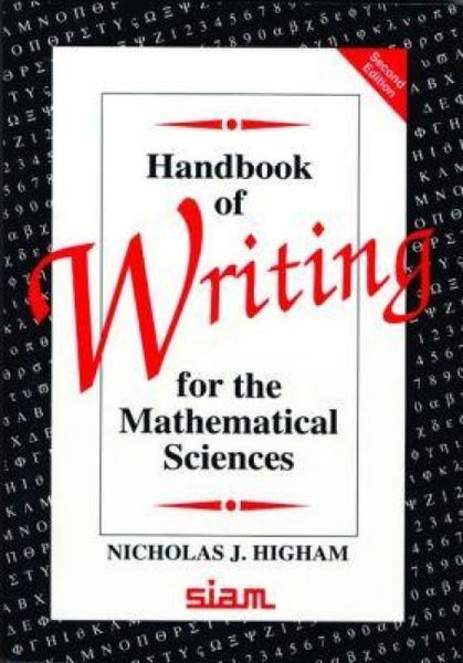 Produktbild: Handbook of Writing for the Mathematical Sciences