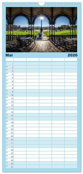 Produktbild: Familienplaner 2026 - STUTTGART 2026 auf den zweiten Blick mit 5 Spalten (Wandkalender, 21 x 45 cm) CALVENDO