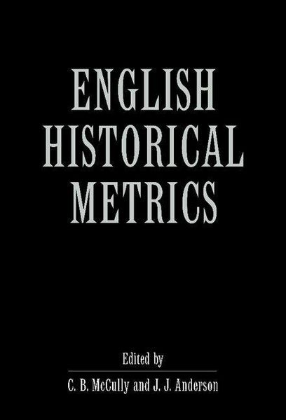 Produktbild: English Historical Metrics