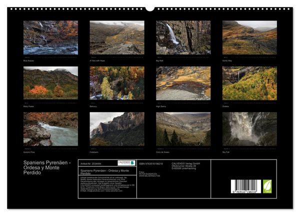 Produktbild: Spaniens Pyren&auml;en - Ordesa y Monte Perdido (hochwertiger Premium Wandkalender 2026 DIN A2 quer), Kunstdruck in Hochglanz