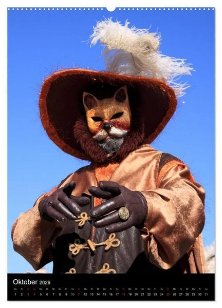 Produktbild: Karneval in Venedig - Phantasievolle Masken (Wandkalender 2026 DIN A2 hoch), CALVENDO Monatskalender