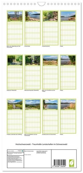 Produktbild: Familienplaner 2027 - Hochschwarzwald - Traumhafte Landschaften im Schwarzwald mit 5 Spalten (Wandkalender, 21 x 45 cm) CALVENDO