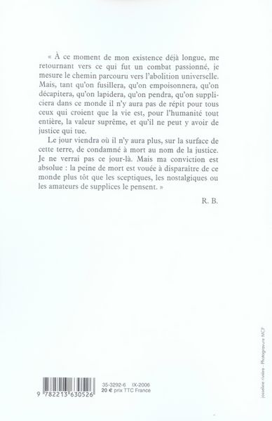 Produktbild: Contre la peine de mort : &eacute;crits 1970-2006
