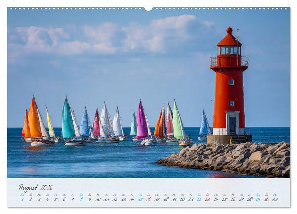 Produktbild: W&auml;chter der K&uuml;ste (hochwertiger Premium Wandkalender 2026 DIN A2 quer), Kunstdruck in Hochglanz