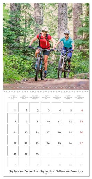 Produktbild: &Eacute;dition Sport fun : VTT - par monts et par vaux (Calendrier mural carr&eacute; 2026 30x30 cm) Calendrier double avec une page pour vos prises de notes