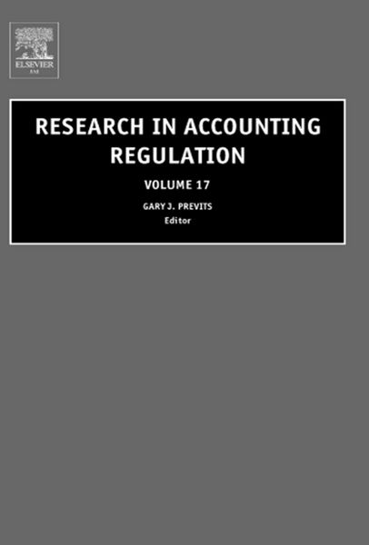 Produktbild: Research in Accounting Regulat
