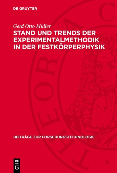 Produktbild: Stand und Trends der Experimentalmethodik in der Festk&ouml;rperphysik