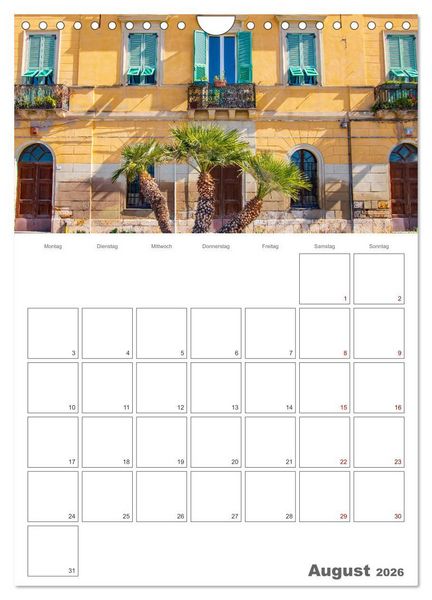 Produktbild: Cagliari - Urlaubsplaner (Wandkalender 2026 DIN A4 hoch), CALVENDO Monatskalender