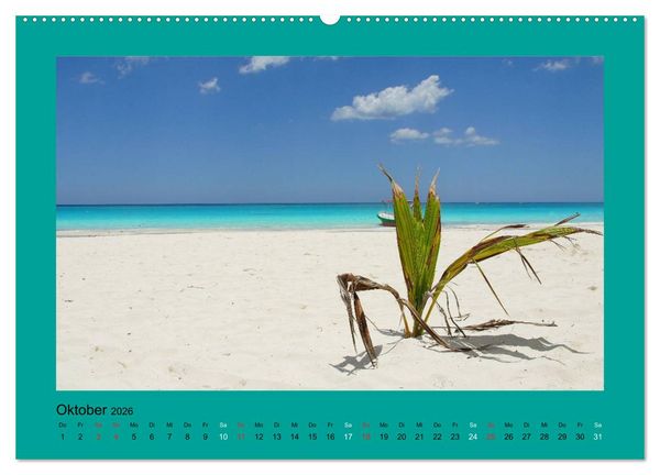 Produktbild: Die sch&ouml;nsten Str&auml;nde Karibik (hochwertiger Premium Wandkalender 2026 DIN A2 quer), Kunstdruck in Hochglanz