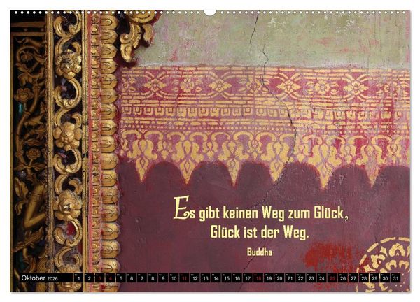 Produktbild: Spirituelles aus Asien - Weisheiten 2026 (Wandkalender 2026 DIN A2 quer), CALVENDO Monatskalender