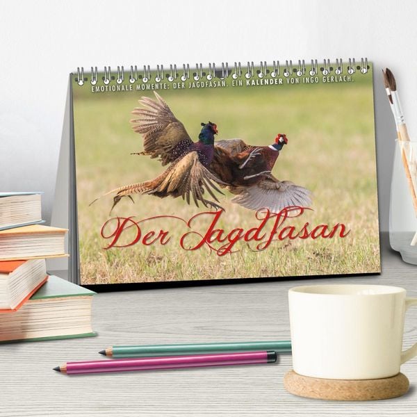 Produktbild: Emotionale Momente: Der Jagdfasan. (Tischkalender 2026 DIN A5 quer), CALVENDO Monatskalender