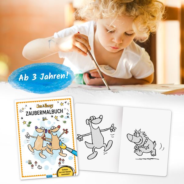 Produktbild: Tr&ouml;tsch Malbuch Jan und Henry Zaubermalbuch