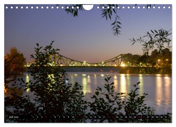 Produktbild: Potsdam zwischen Nacht und blauer Stunde (Wandkalender 2026 DIN A4 quer), CALVENDO Monatskalender