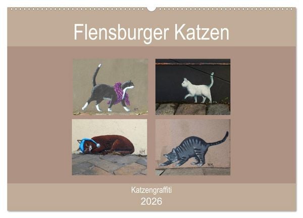 Produktbild: Flensburger Katzen (Wandkalender 2026 DIN A2 quer), CALVENDO Monatskalender