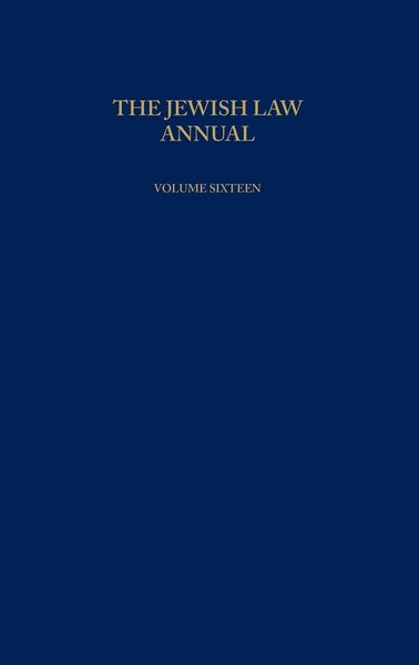 Produktbild: The Jewish Law Annual Volume 16