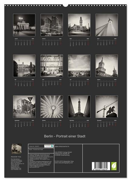 Produktbild: Berlin - Portrait einer Stadt (hochwertiger Premium Wandkalender 2026 DIN A2 hoch), Kunstdruck in Hochglanz