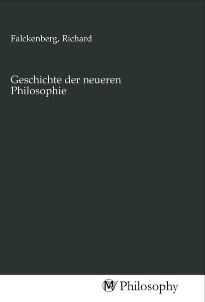 Produktbild: Geschichte der neueren Philosophie