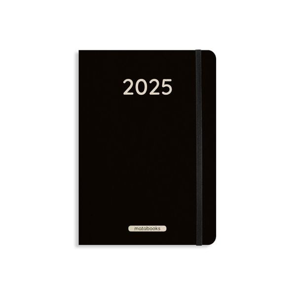 Matabooks – A5 Kalender Samaya 2025 Farbe: Black (DE/EN)