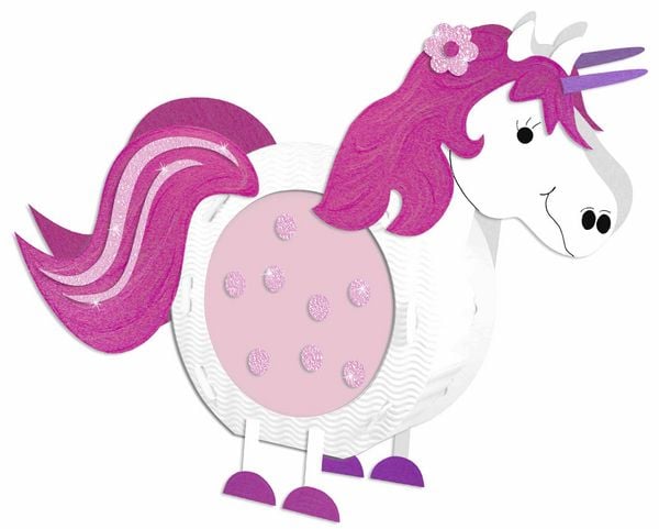 Produktbild: URSUS Laternenzeit Laternen-Bastelset rund Einhorn