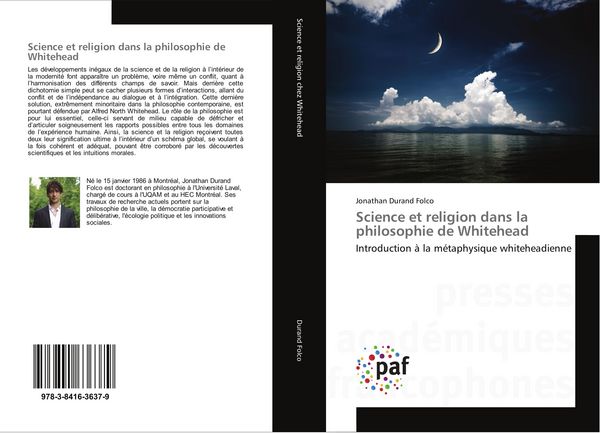 Produktbild: Science et religion dans la philosophie de Whitehead